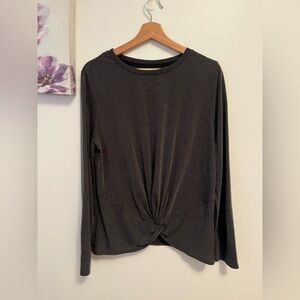 Shambala Athleisure Long Sleeve Knot Front Top- Extra Large NWOT